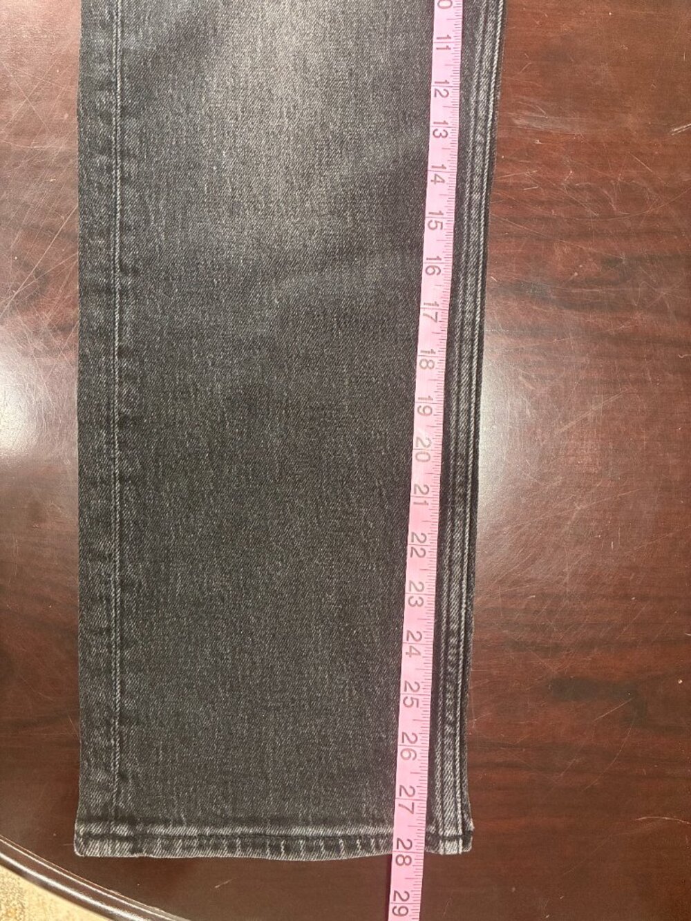 NWT Moussy Vintage Panaca Straight Jeans Light Black Made in Japan Size 28 - Picture 5 of 6